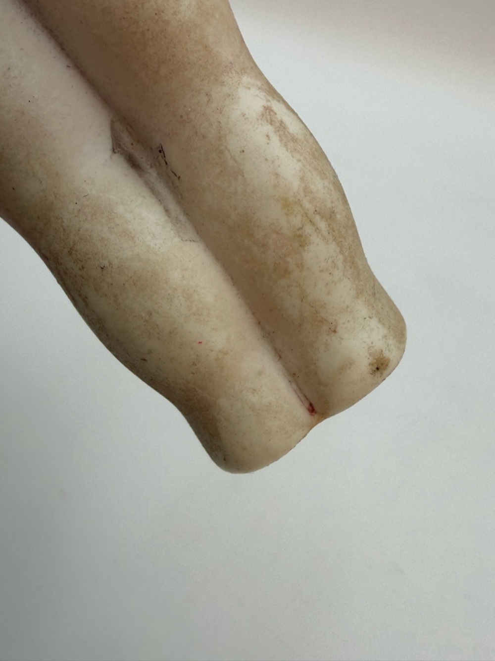 Antique Japan Bisque Kewpie Flapper Doll Strung Arms Blonde Hair Pink Bow - Picture 11 of 11